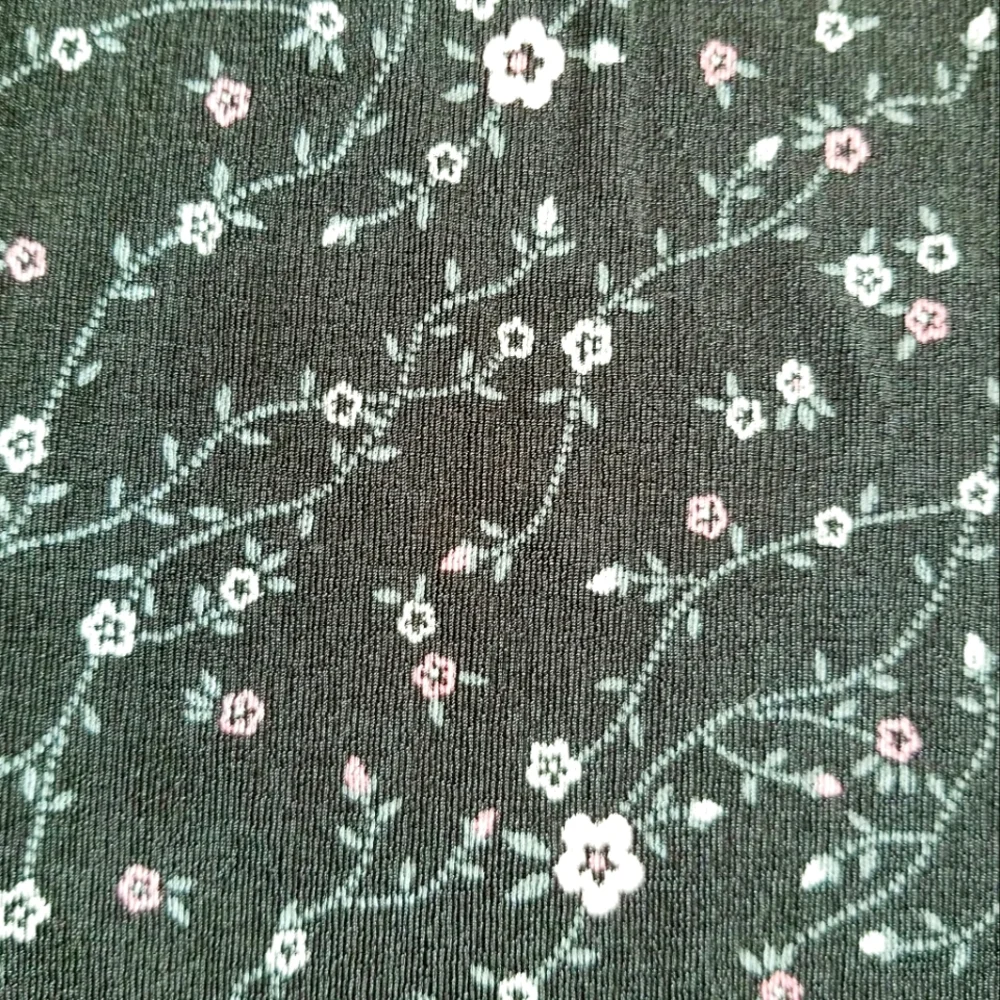 Susan Lawrence Floral Stretchy Maxi Skirt Made In USA Cottagecore Y2K Nylon 90s